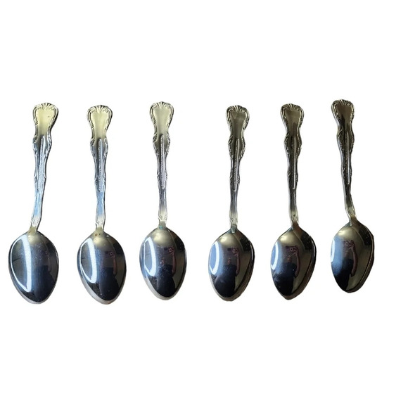 6 PC Reed & Barton Select 18/10 Stainless Victoria Pattern (??) Spoons Teaspoons - Picture 2 of 14